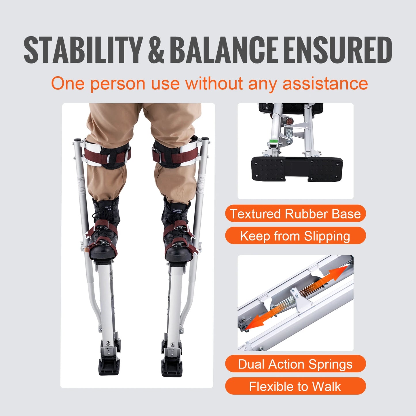 SucceBuy Drywall Stilts With Protective Knee Pads Professional Grade