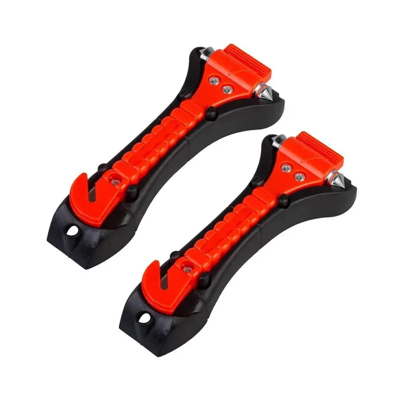 Car Safety Hammer And Seat Belt Cutter 2-In-1 Rescue Tool