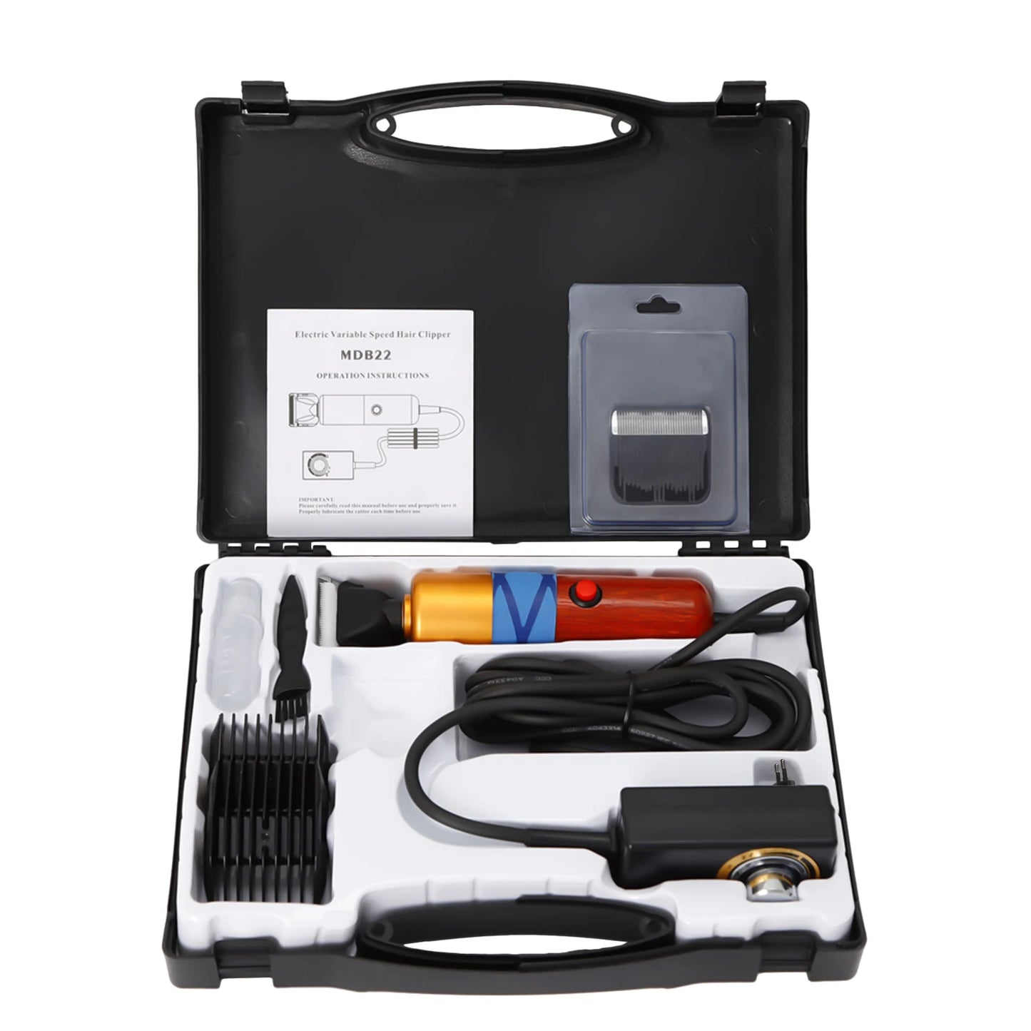 Pet Hair Clipper Low Noise Electric Professional Variable Speed