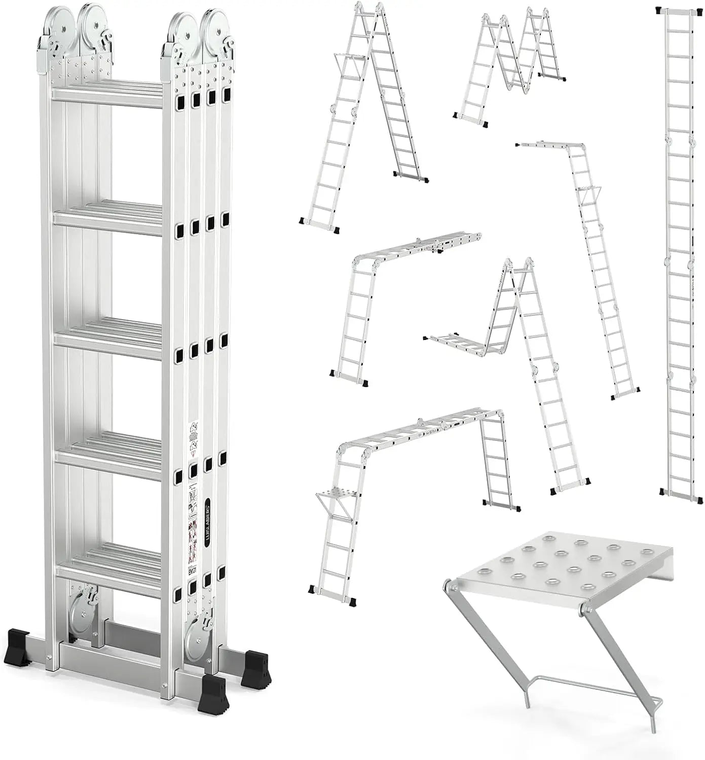 Hign-concerned Folding Ladder Multi Purpose Aluminum 7 In 1