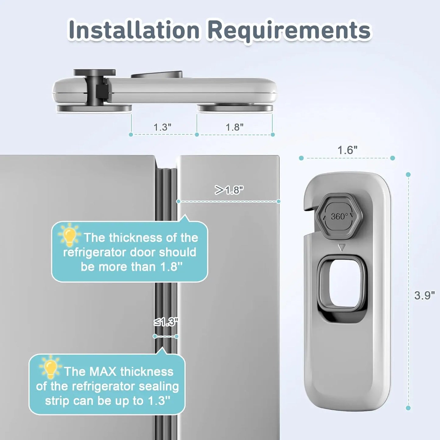 Function Childproof Refrigerator Locks For Kids Safety - Safety First Gear 25