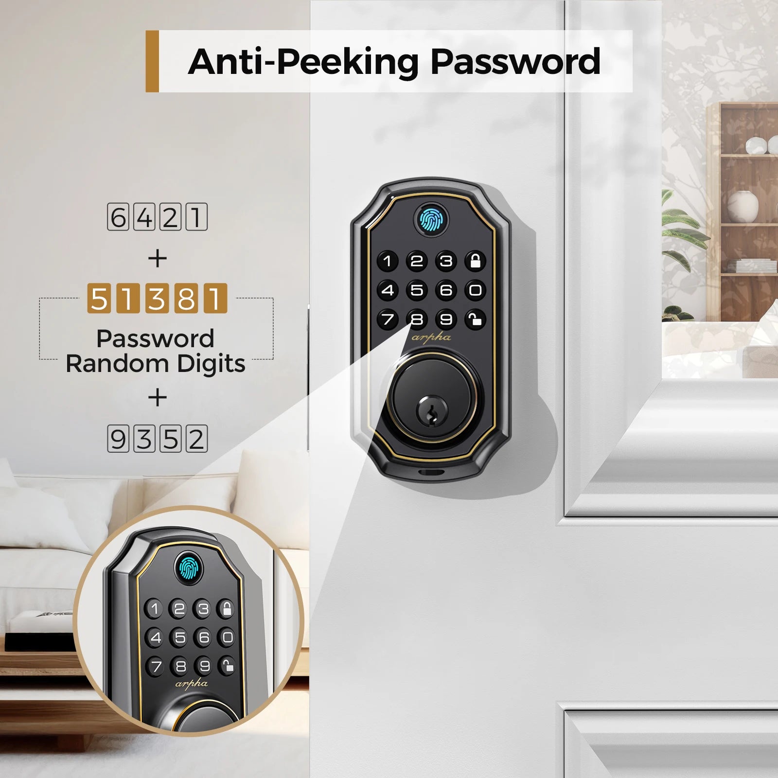 Smart Fingerprint Deadbolt Keyless Entry Lock for Home Security - Safety First Gear 25