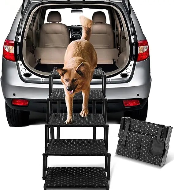 Lightweight Metal Dog Ramp Cars SUVs Up To 200 Lbs - Safety First Gear 25