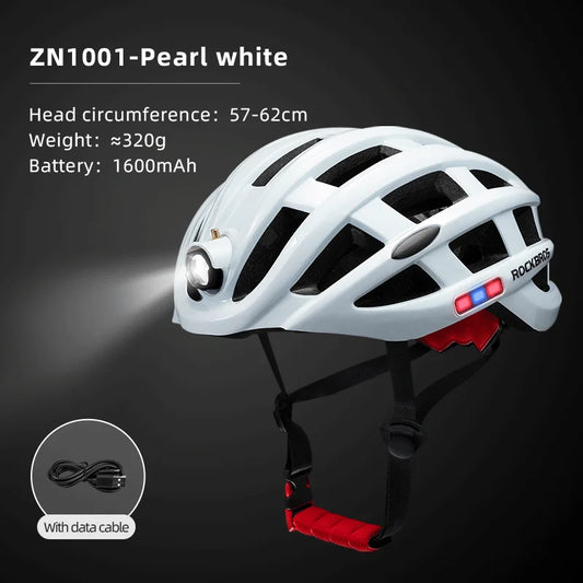 Rockbros LED Cycling Helmet with USB Charging for Night Safety - Safety First Gear 25
