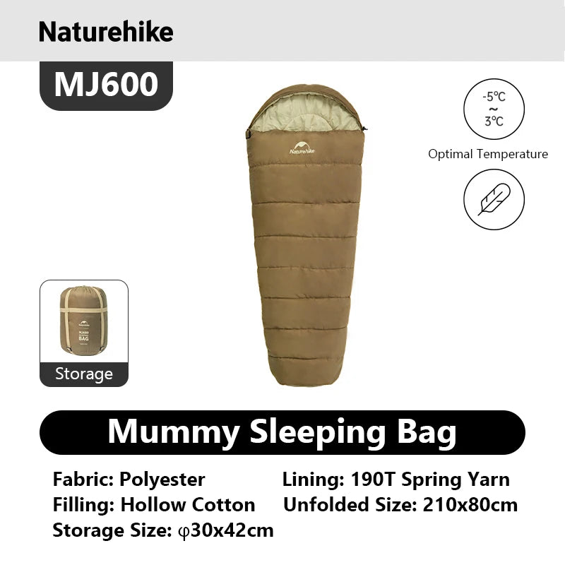 Naturehike Mummy Sleeping Bag Ultra Winter Warm Outdoors - Safety First Gear 25
