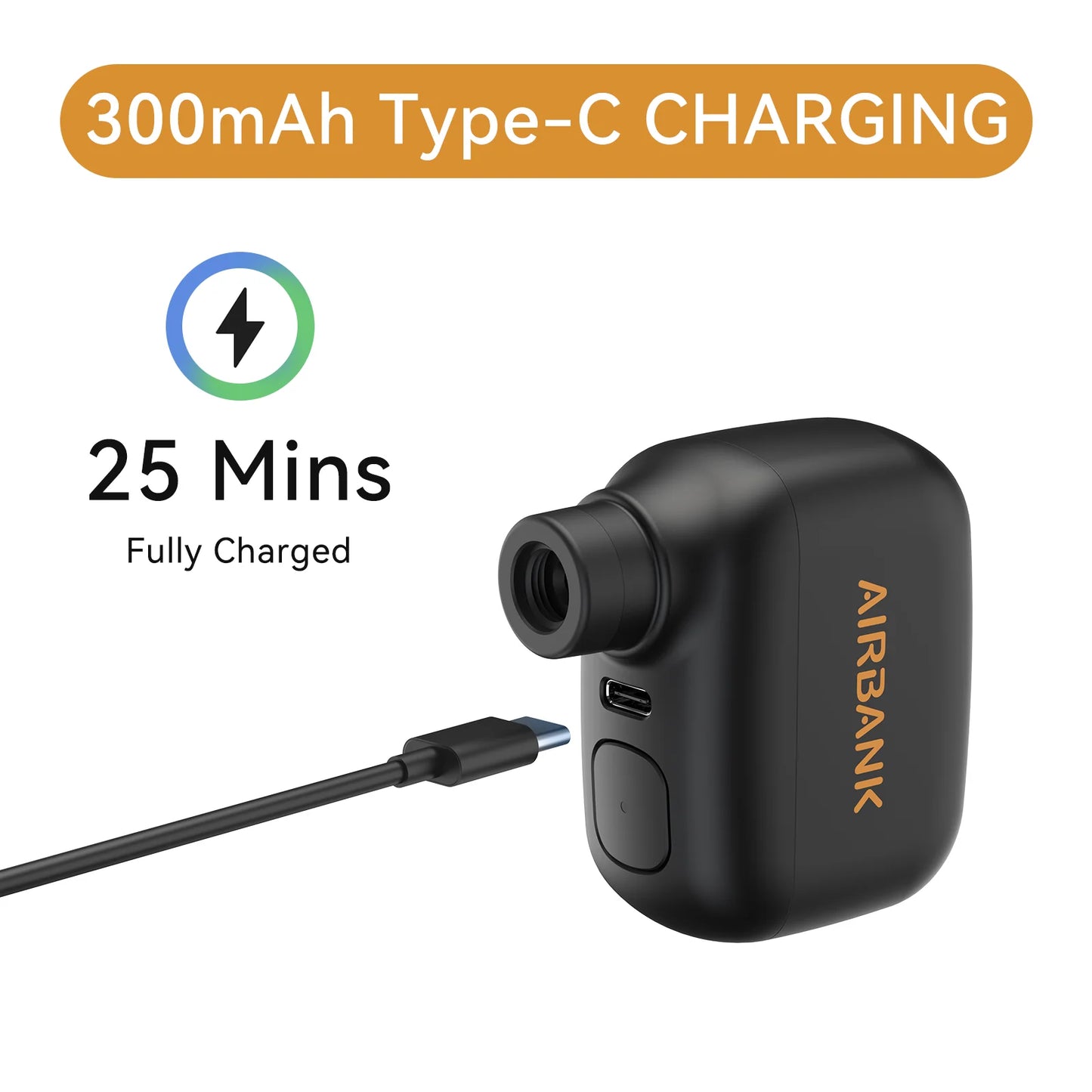 Airbank Pocket SE Mini Portable Electric Bicycle Pump - Safety First Gear 25