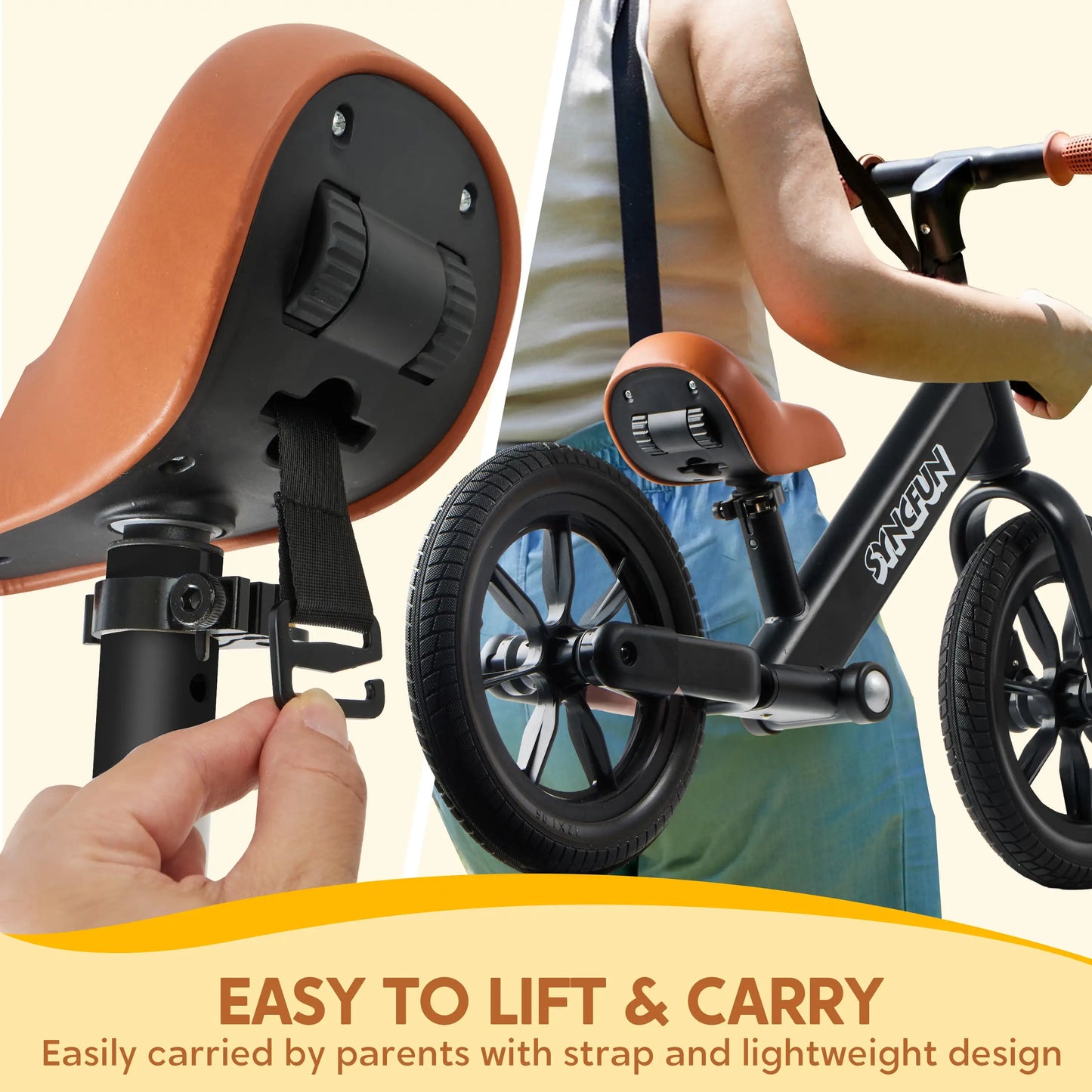 Joyfy Balance Bike for Toddlers No Pedals Lightweight