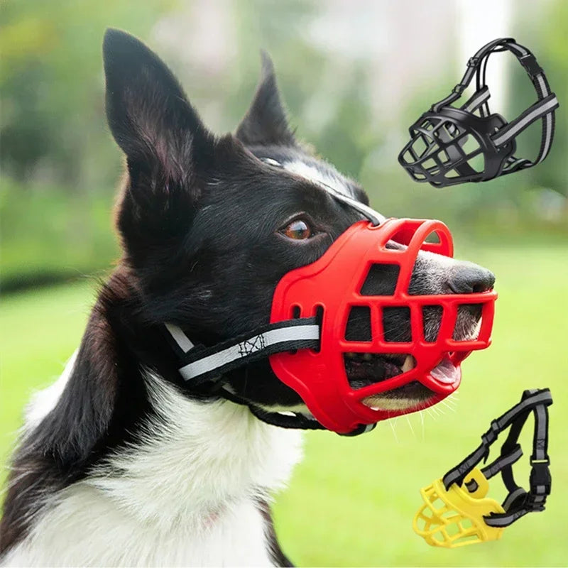 Reflective Dog Muzzle for Safe and Comfortable Pet Training - Safety First Gear 25