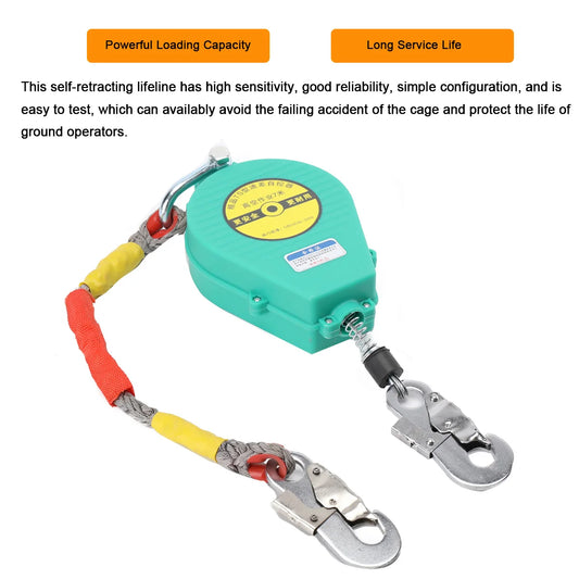 Hign-concerned Self Retracting Lifeline Fall Arrester With Alloy Hook
