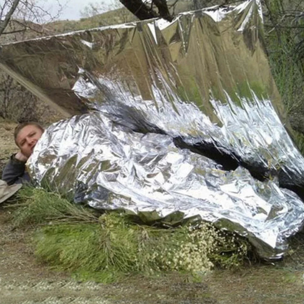 NASA Inspired Emergency Mylar Space Blanket Foil Thermal Blanket - Safety First Gear 25