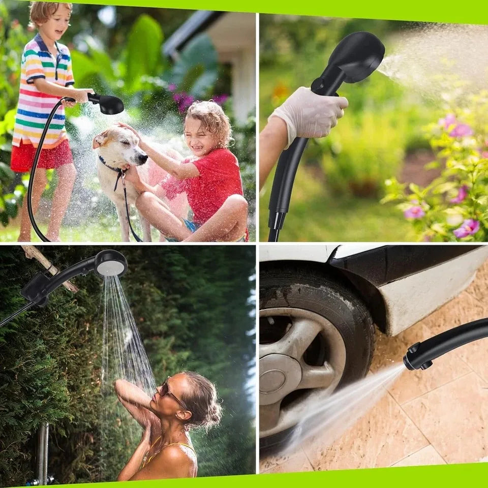 XIAOTREE Portable Camping Shower 6000mAh Rechargeable With 4 Modes - Safety First Gear 25