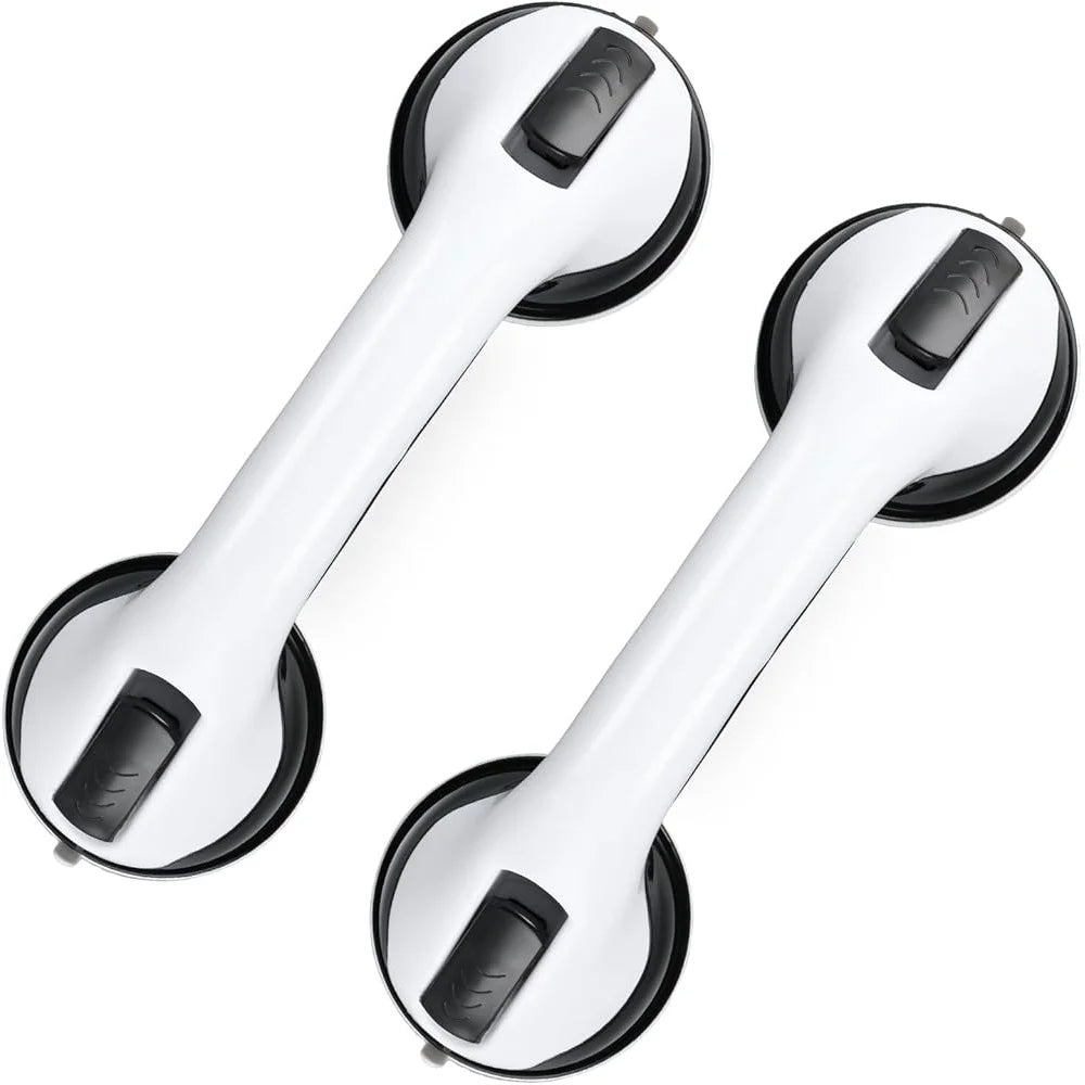 Durable Suction Grab Bars for Safe Bathing Assistance 2 Pack - Safety First Gear 25