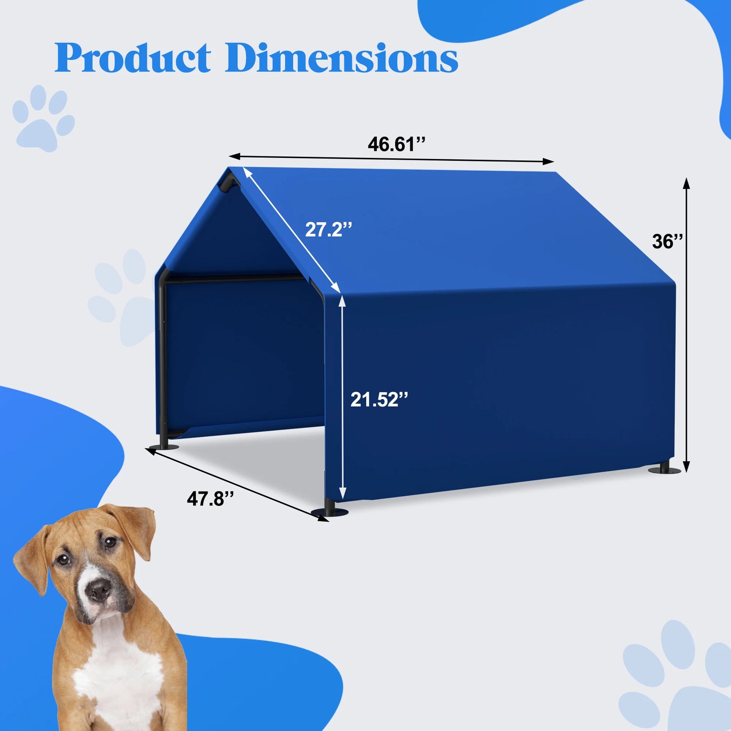 Dog Shade Shelter Outdoor Tent for Comfortable Pet Protection - Safety First Gear 25