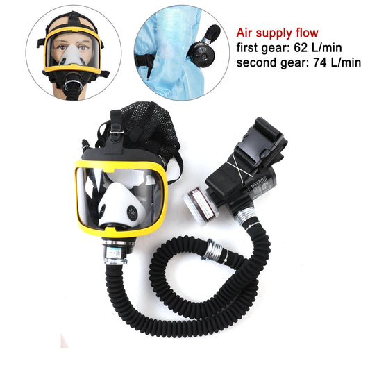 Hign-concerned Supplied Air Full Face Gas Mask Respirator - Safety First Gear 25