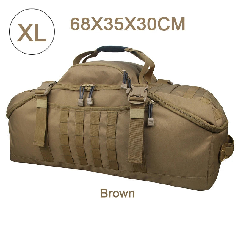 QCN Molle Tactical Travel Duffle Bag Gym Camping