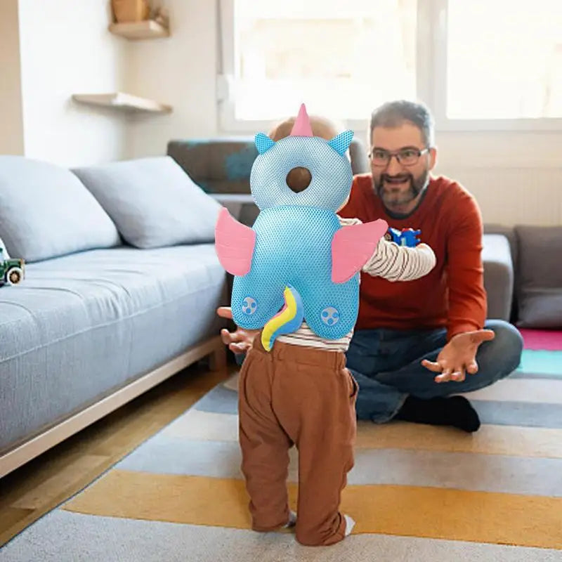 Baby Head Protector Toddler Safety Cushion Cartoon Turtle Backpack Security Pillows Head Fall Protection Pad Soft Cotton Cushion