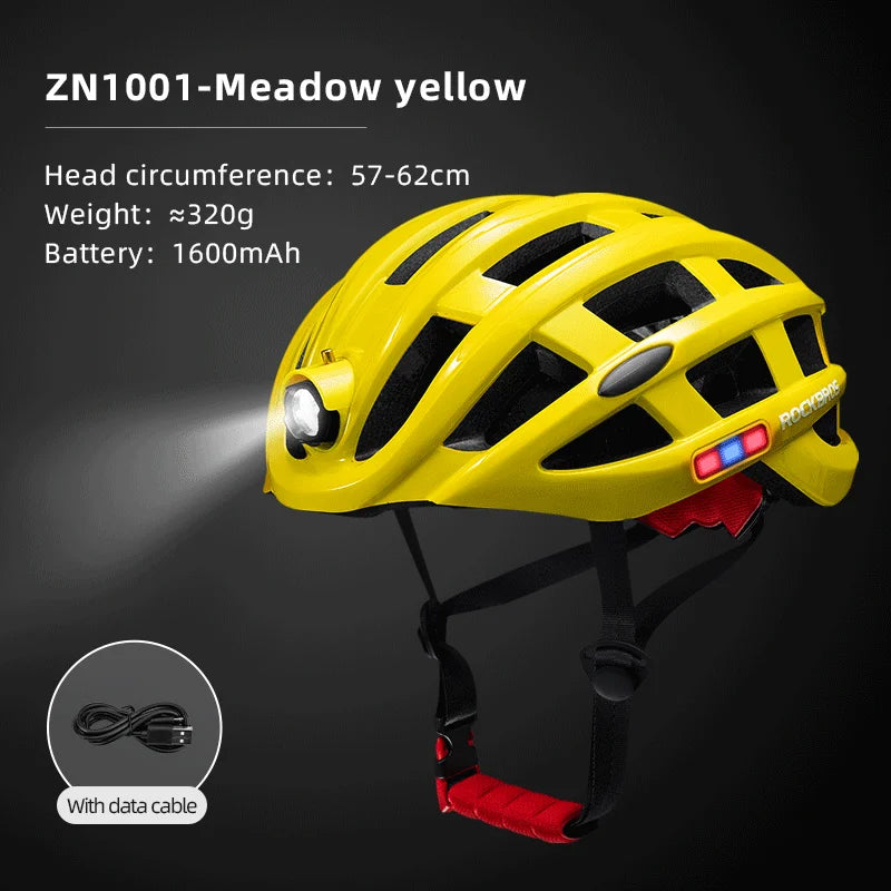 Rockbros LED Cycling Helmet with USB Charging for Night Safety - Safety First Gear 25