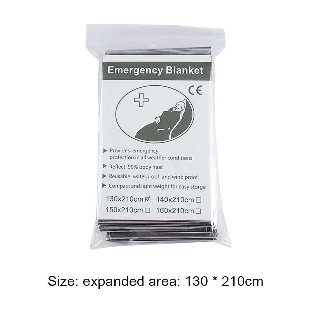 NASA Inspired Emergency Mylar Space Blanket Foil Thermal Blanket - Safety First Gear 25