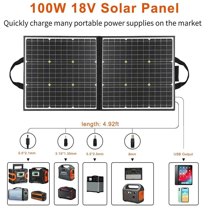 Portable Foldable Solar Panel Charger for Outdoor Adventures - Safety First Gear 25