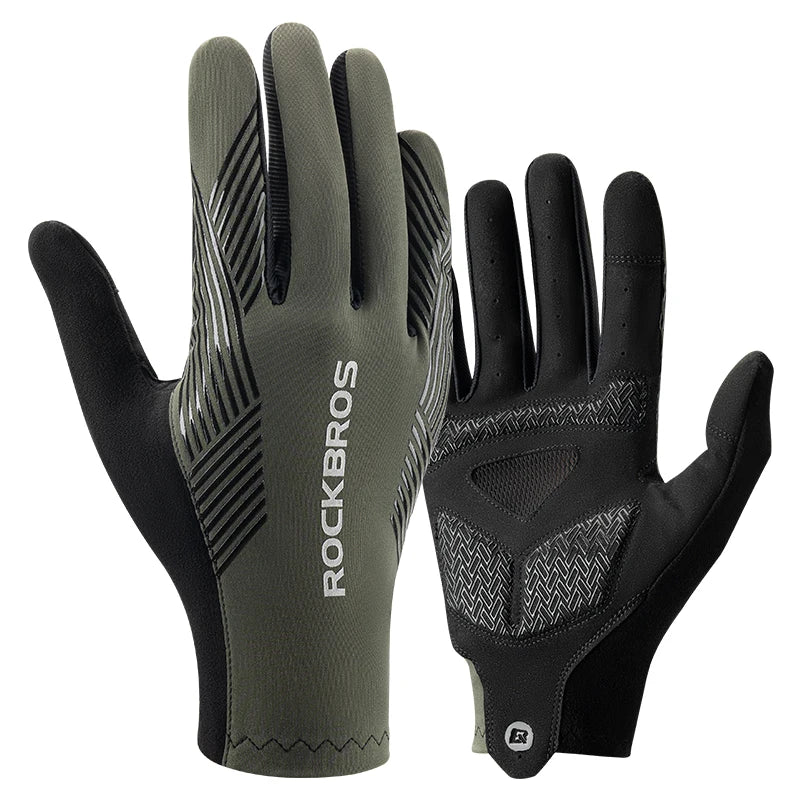RockBros Cycling Gloves Breathable Full Finger Touchscreen - Safety First Gear 25