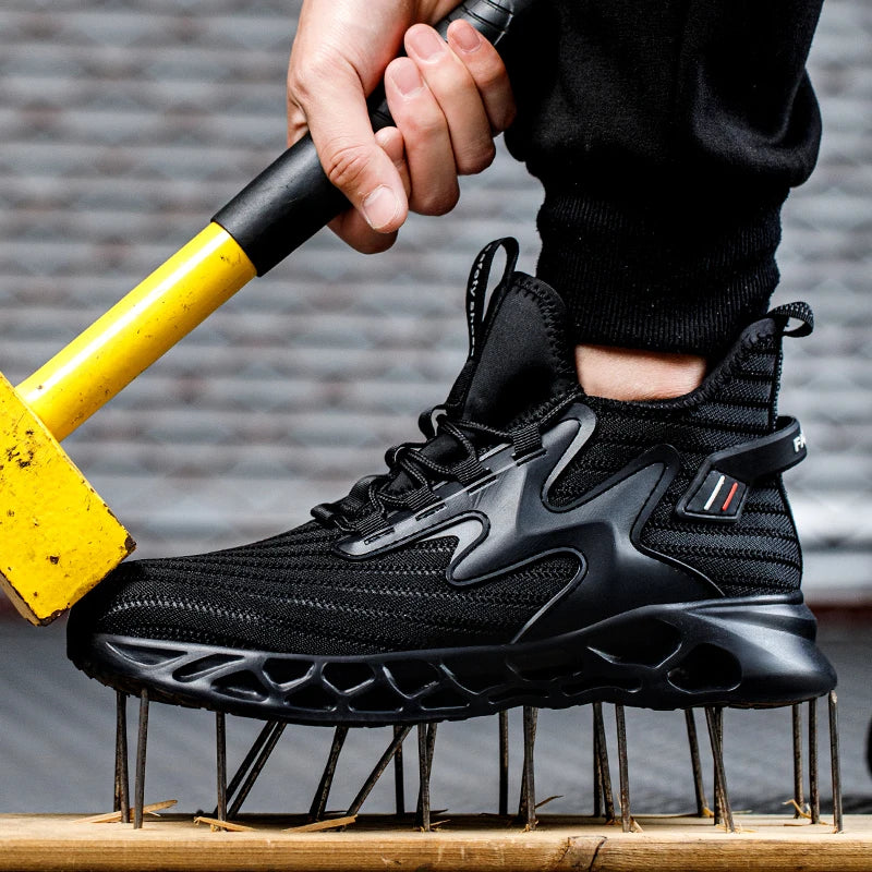Safety Shoes Men Breathable Work Steel Toe AntiPuncture - Safety First Gear 25