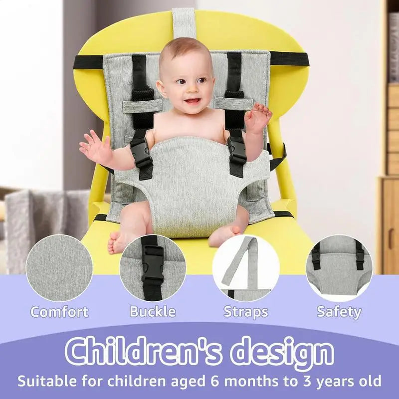 High Chair Harness Straps for Travel and Dining Safety - Safety First Gear 25