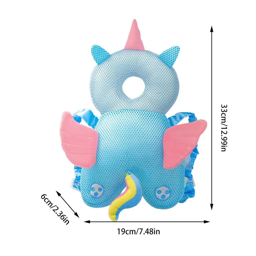 Baby Head Protector Toddler Safety Cushion Cartoon Turtle Backpack Security Pillows Head Fall Protection Pad Soft Cotton Cushion