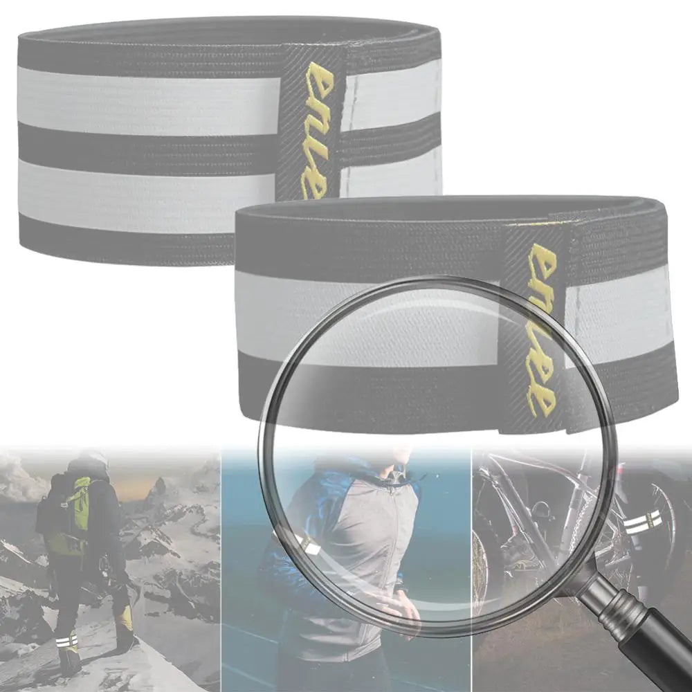Shunmaii Reflective Ankle Wrist Straps For Outdoor Cycling Safety - Safety First Gear 25