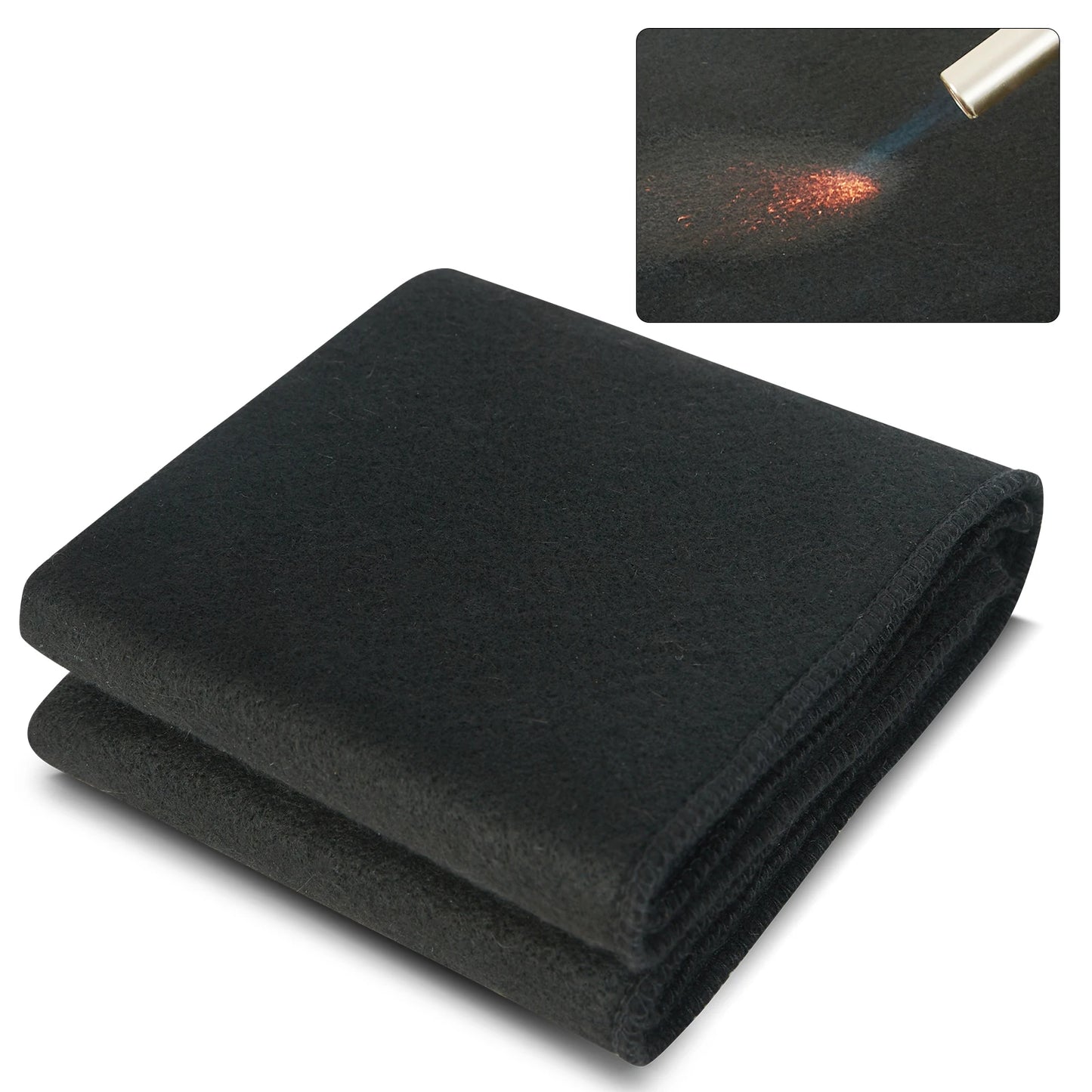 SucceBuy Carbon Felt Welding Blanket Heat Resistant Insulation Mat - Safety First Gear 25