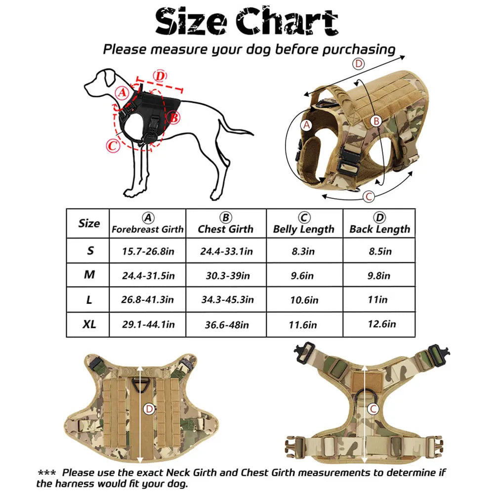 Durable Dog Harness and Leash Set for Training and Walking - Safety First Gear 25