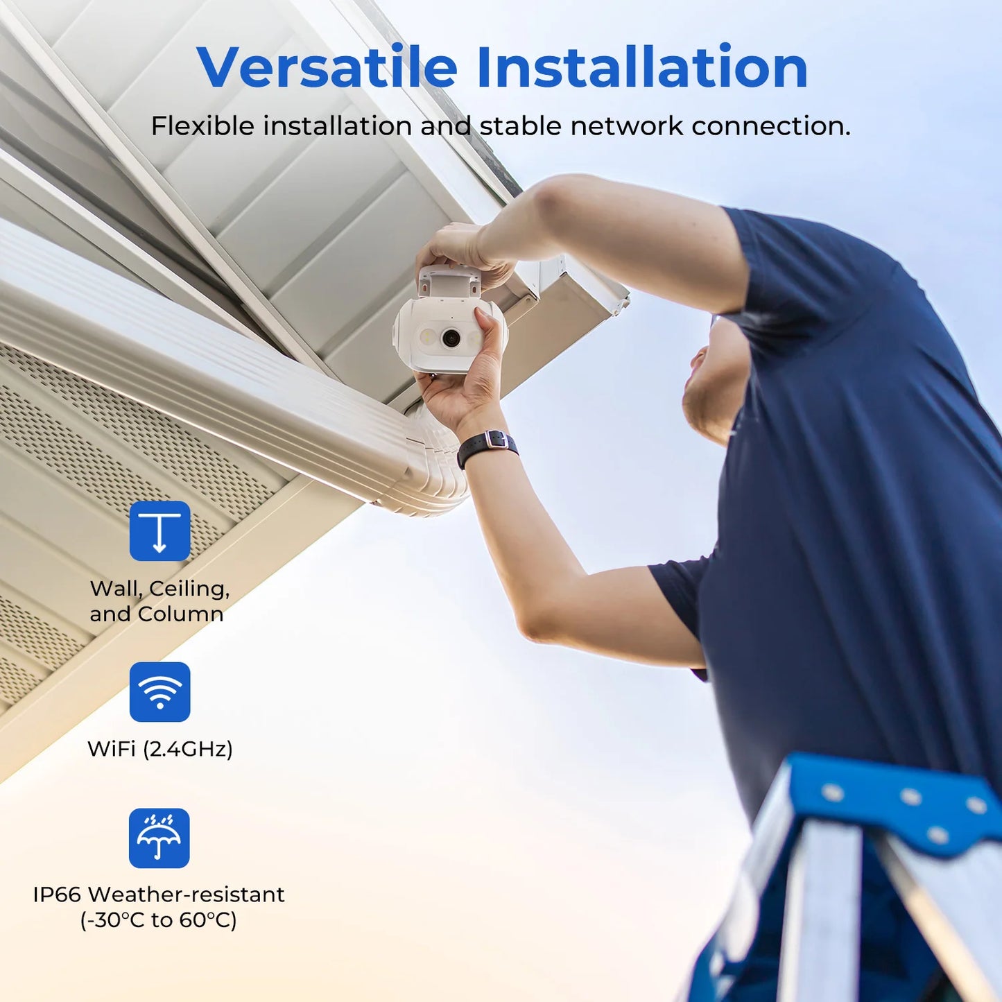 IMILAB EC5 Floodlight Camera 360 PTZ Outdoor Surveillance