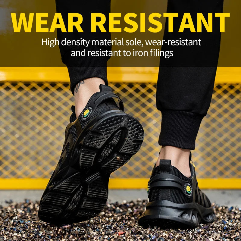 Lace-Free Lightweight Breathable Safety Shoes for Ultimate Comfort - Safety First Gear 25