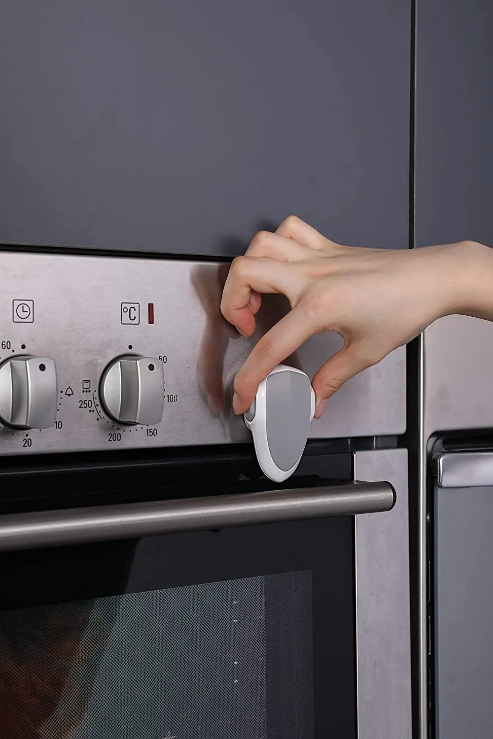 Feature Superdurable Childproofing Oven Door Lock For Kitchen Safety Reliability - Safety First Gear 25