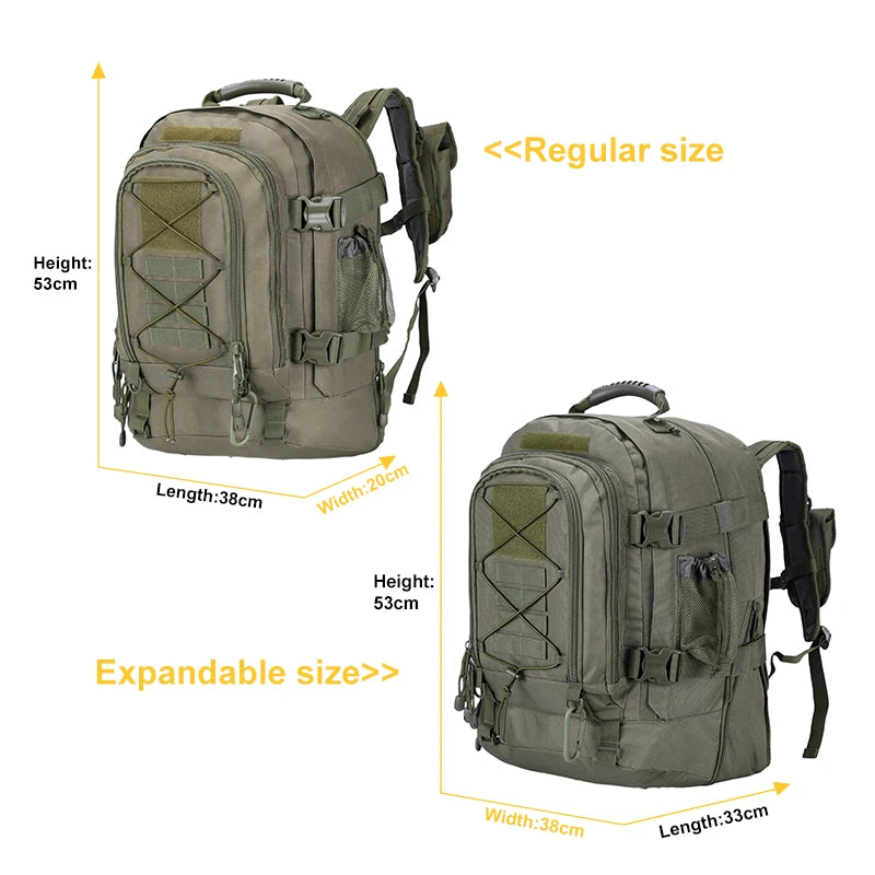 LQARMY Tactical Backpack Molle Assault Pack For Travel - Safety First Gear 25