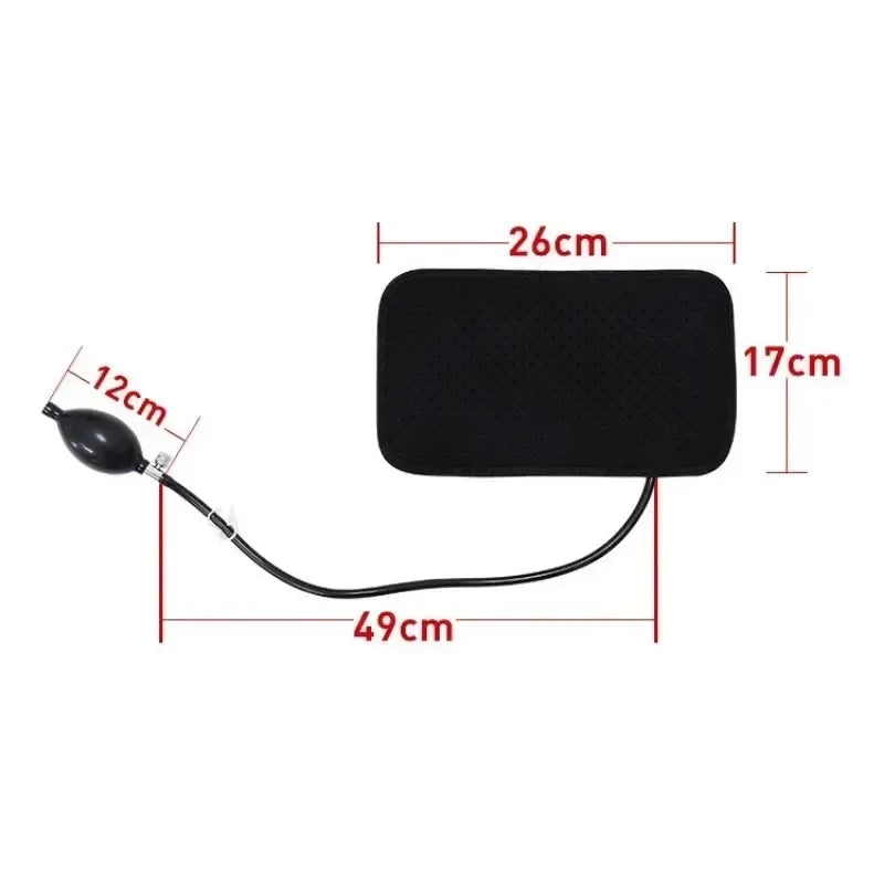 Inflatable Lumbar Support Cushion Portable Neck Shoulder Posture Correct Massage Pillows Orthopedic Design For Back Pain Relief