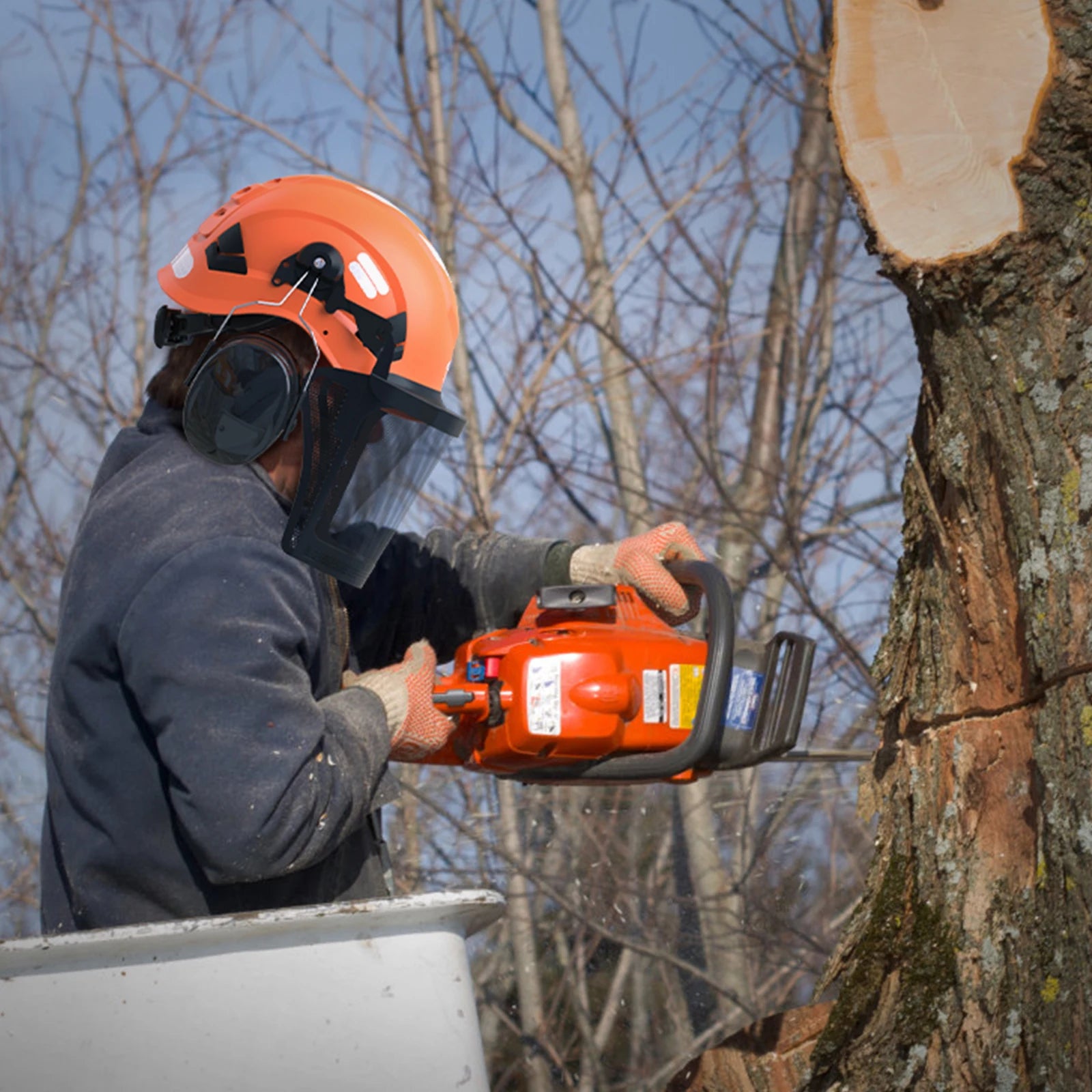 Hign-concerned Tooliom Chainsaw Safety Helmet Face Shield - Safety First Gear 25