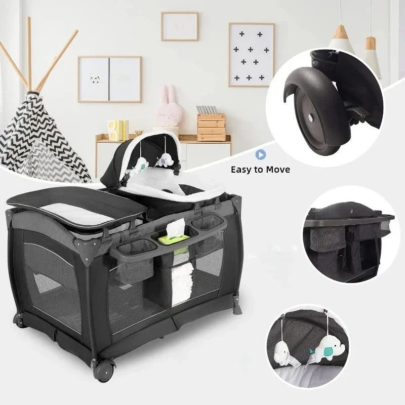 Hign-concerned Playard Nursery Center Foldable Playpen - Safety First Gear 25