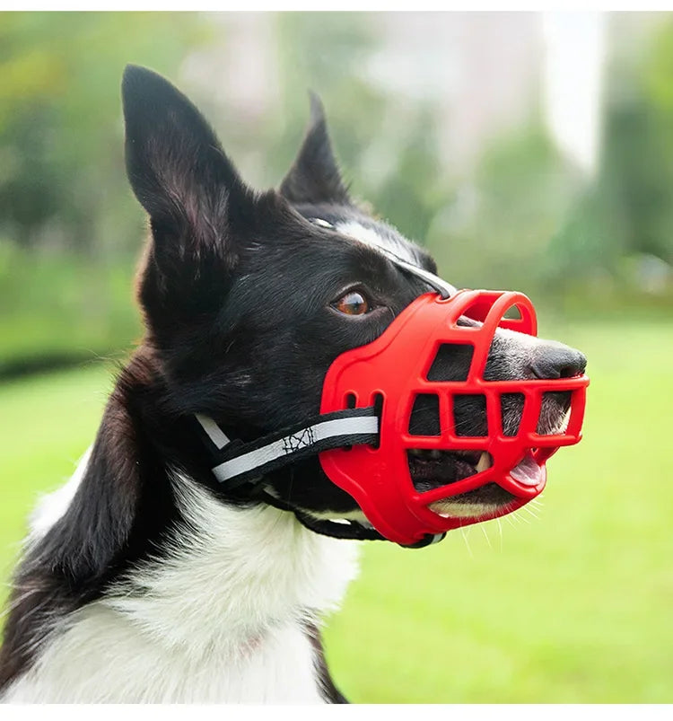 Reflective Dog Muzzle for Safe and Comfortable Pet Training - Safety First Gear 25