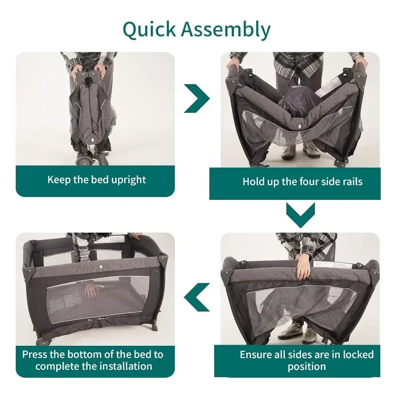 Hign-concerned Playard Nursery Center Foldable Playpen - Safety First Gear 25