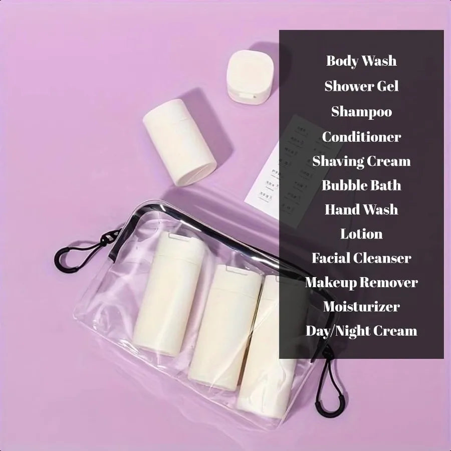 Travel Cream Dispenser Bottles Set for Your Convenient Journey - Safety First Gear 25