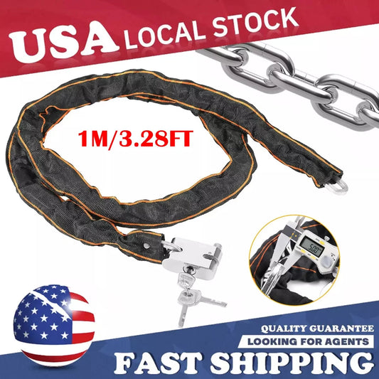 Hign Concerned Motorcycle Chain Lock Anti Theft Padlock - Safety First Gear 25