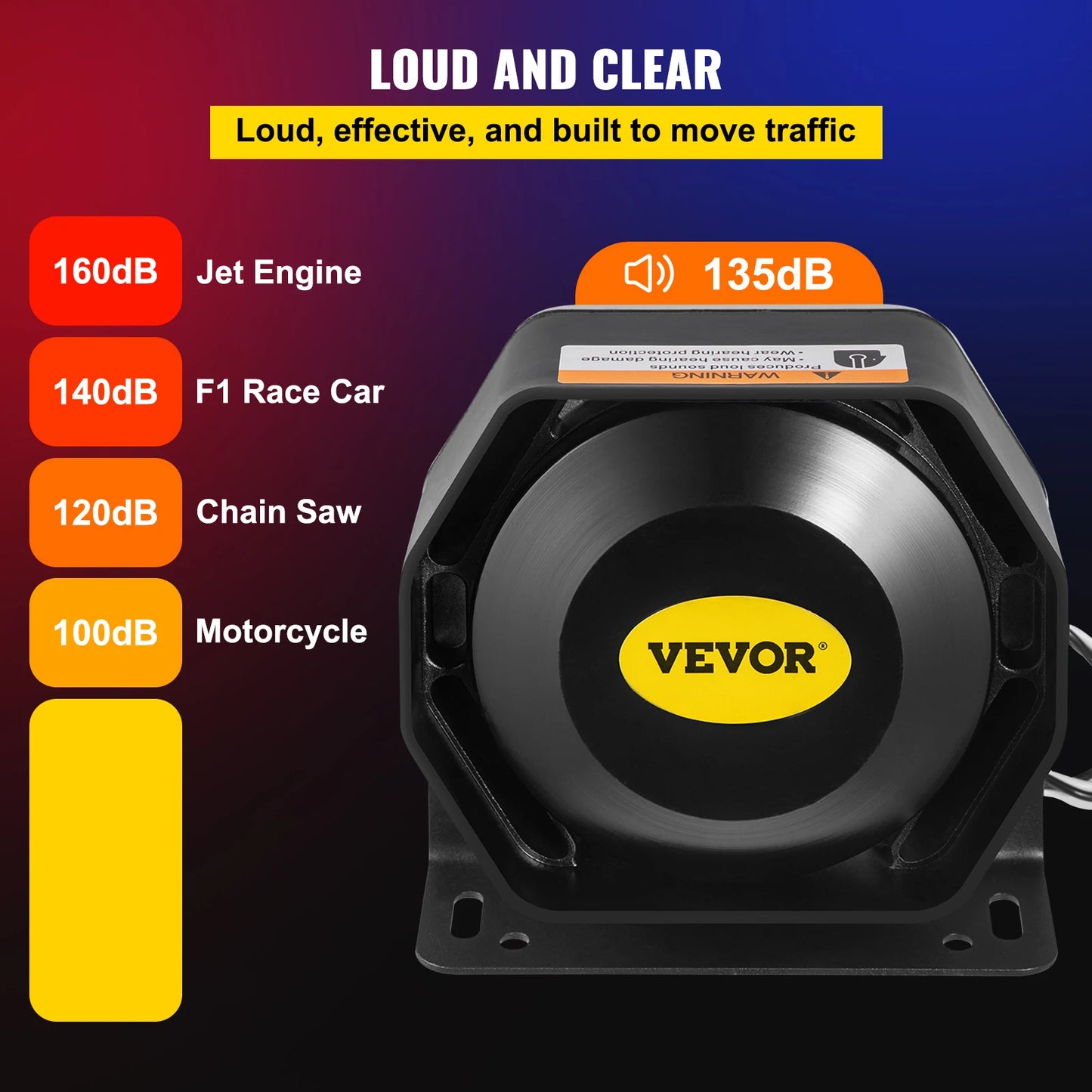 VEVOR 200W Vehicle Emergency Siren System With Remote Mic - Safety First Gear 25