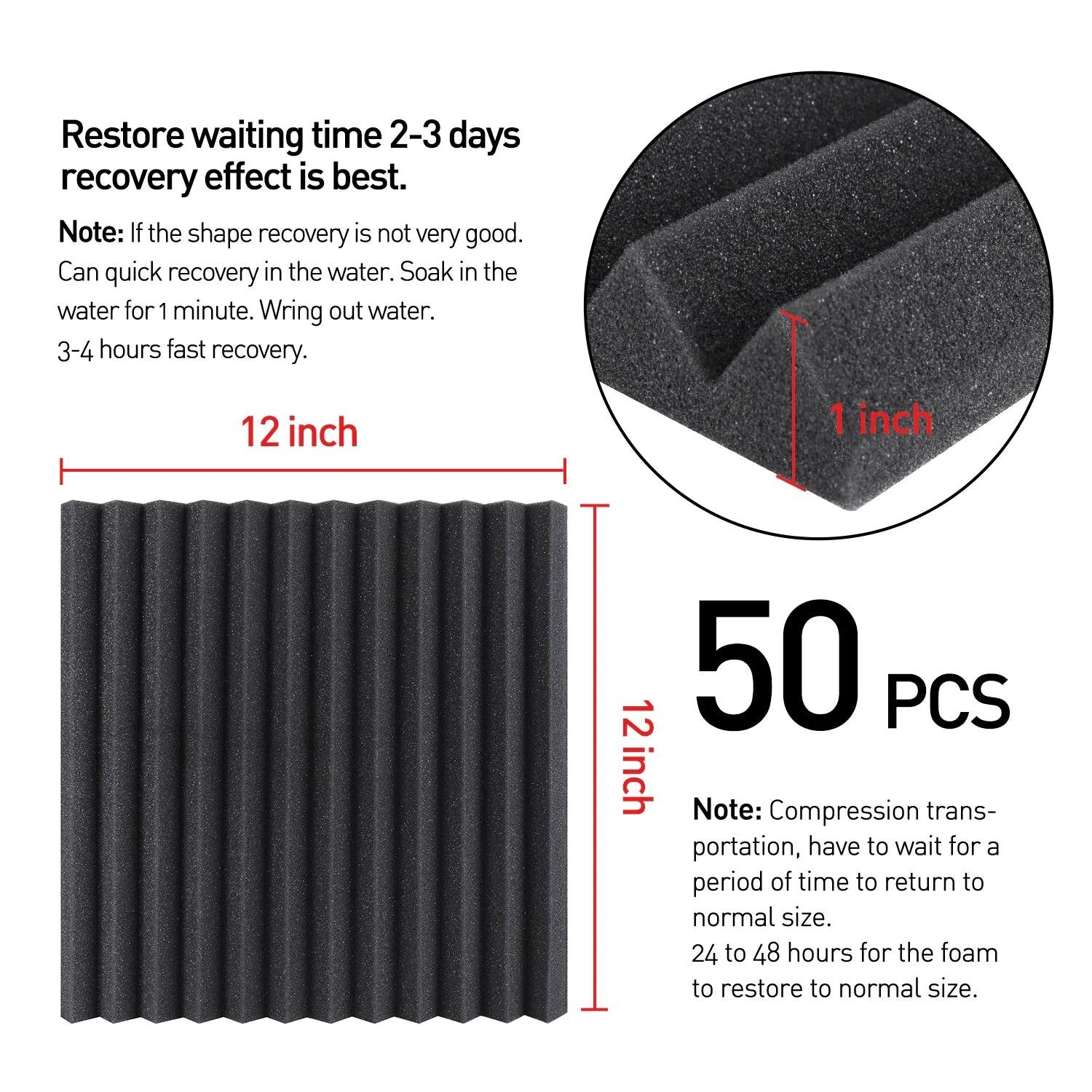Acoustic Foam Panels for Soundproofing Home and Office Spaces - Safety First Gear 25