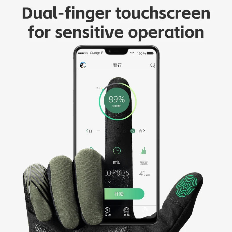 RockBros Cycling Gloves Breathable Full Finger Touchscreen - Safety First Gear 25