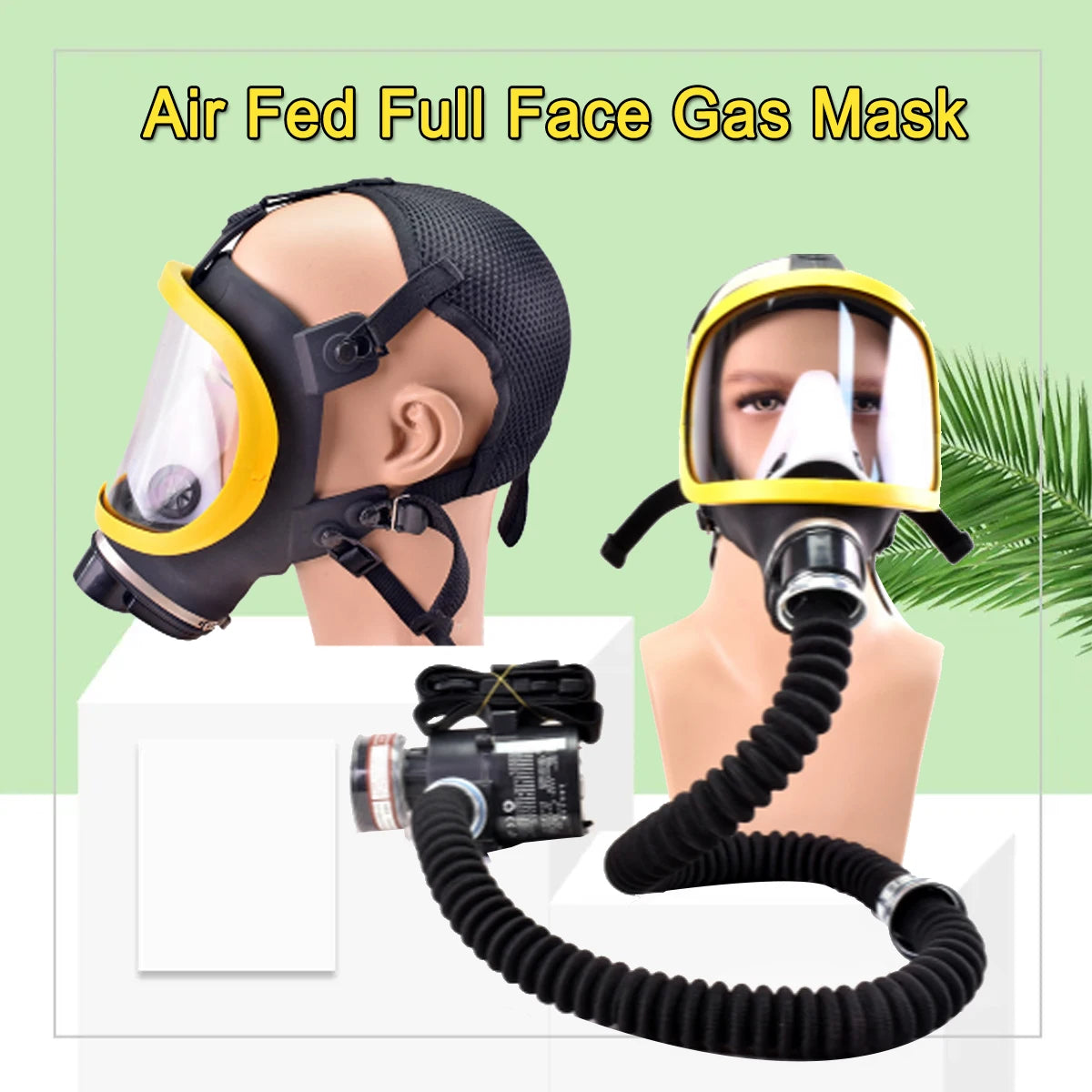 Hign-concerned Supplied Air Full Face Gas Mask Respirator - Safety First Gear 25