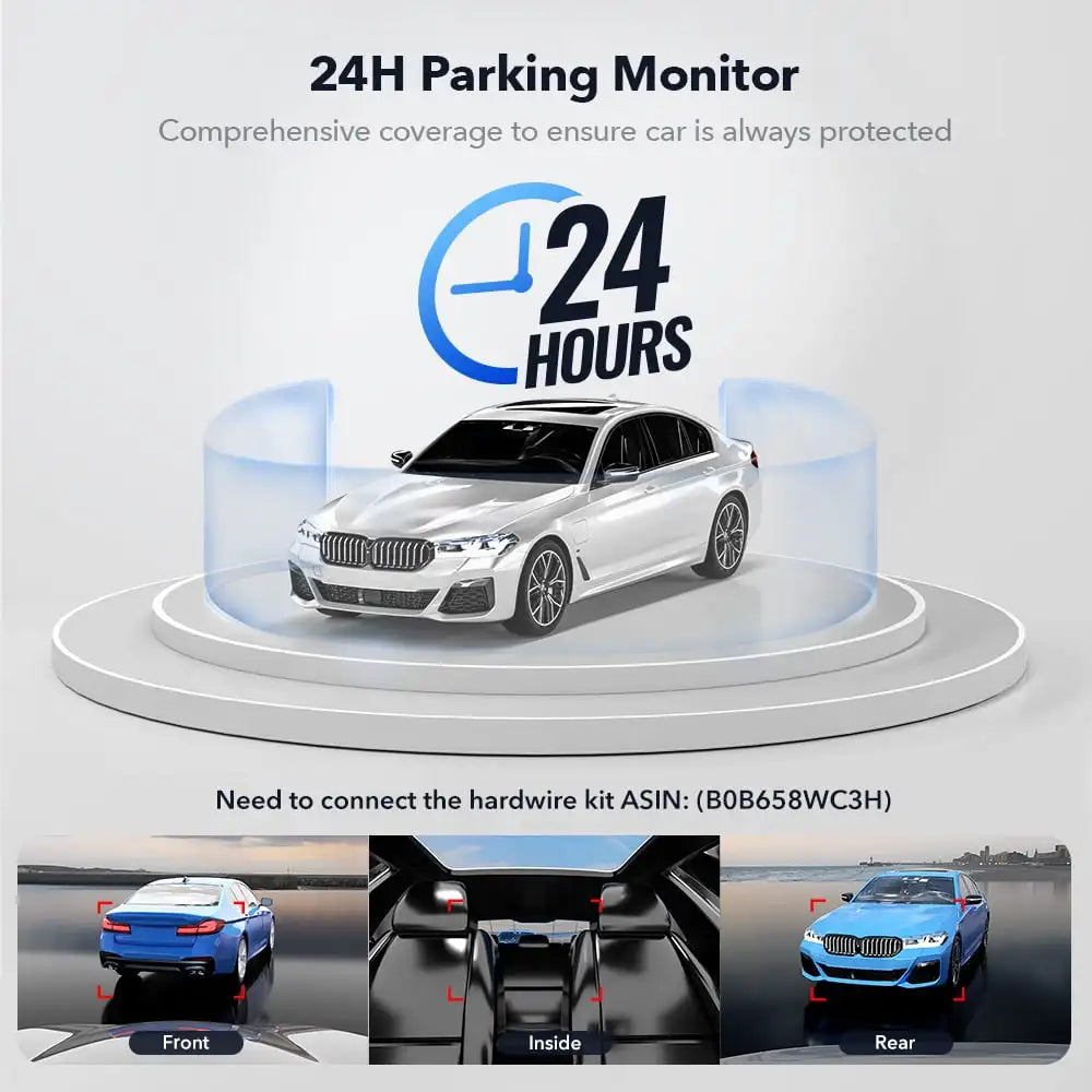 RedTiger 4K Triple Channel Dash Camera with Built-In GPS - Safety First Gear 25