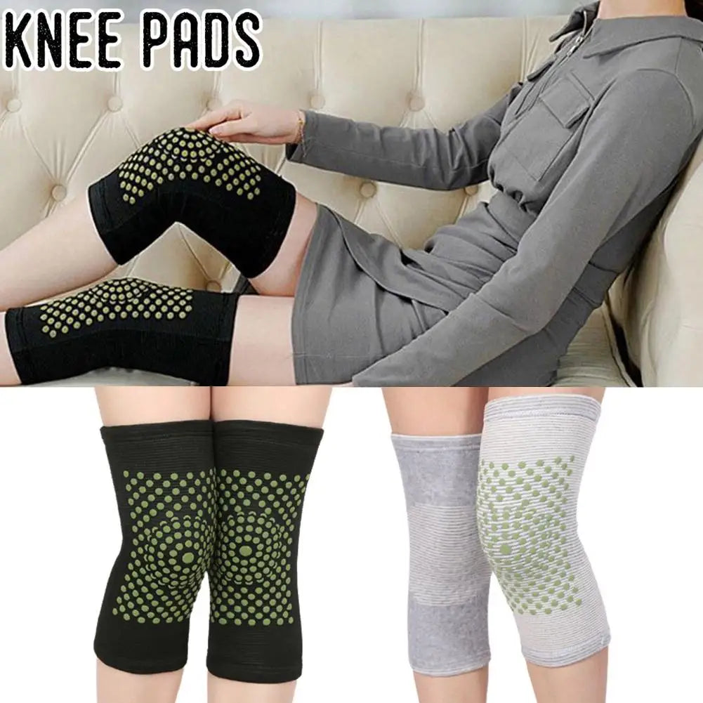 1Pair Self Heating Knee Braces Sleeve Tourmaline Knee Support Far Infrared Keep Warm Knee Pads Leg Knee Warmer