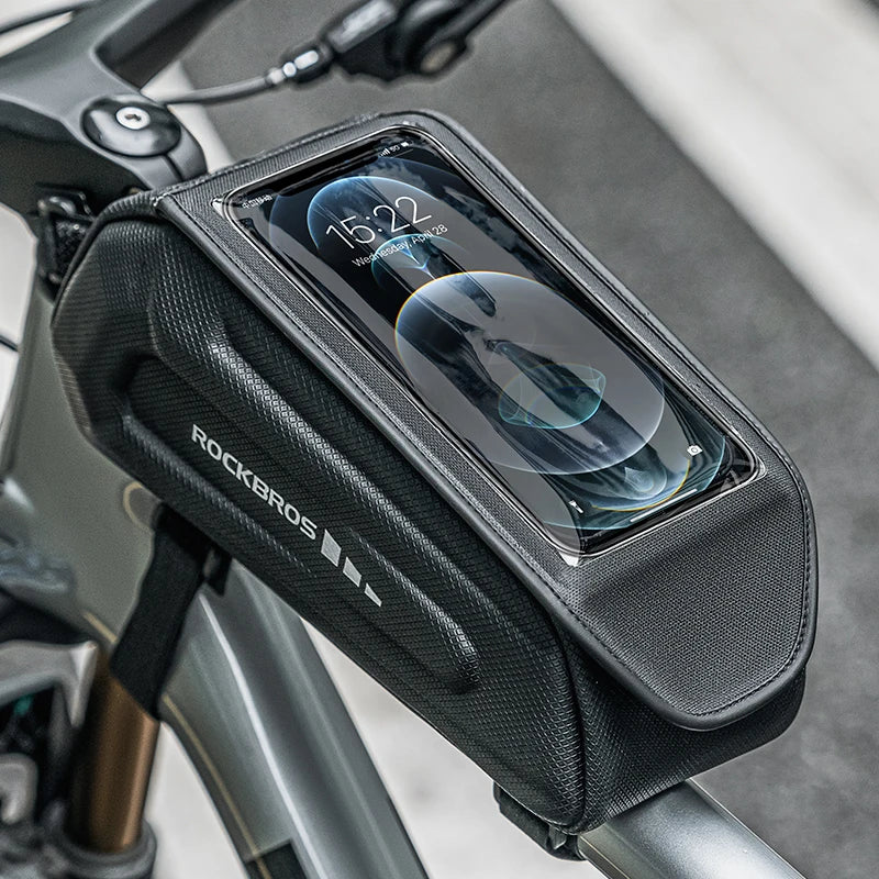 RockBros 1.7L Bike Phone Bag Waterproof Front Frame Case - Safety First Gear 25
