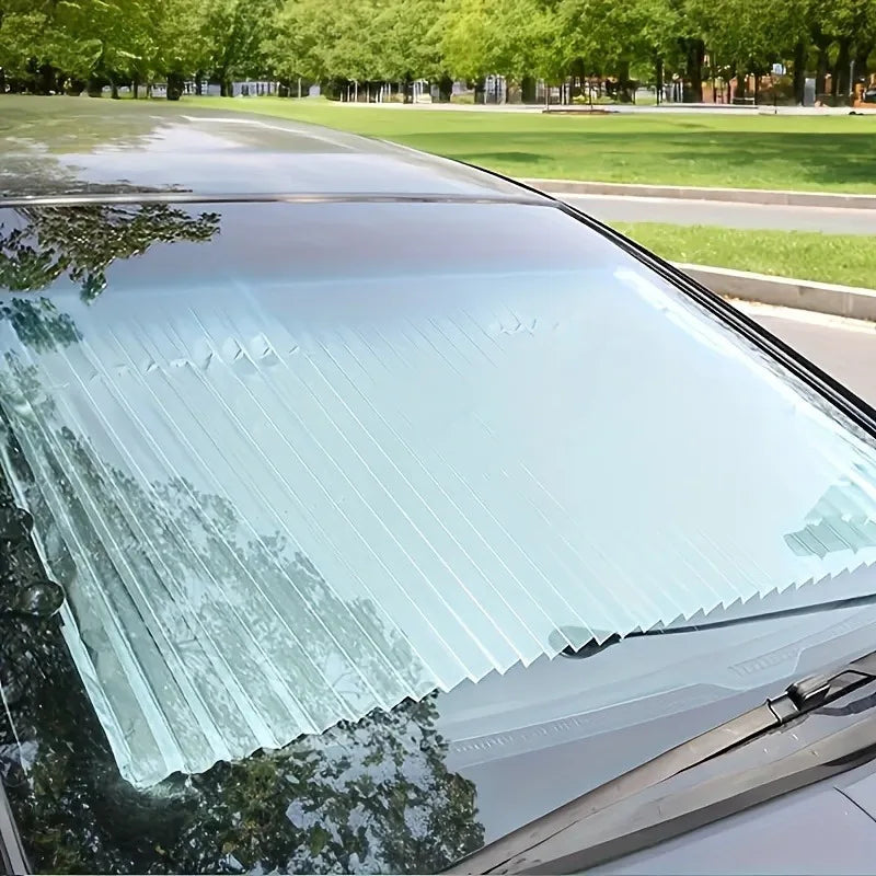 Automatic Retractable Car Sunshade for UV Protection and Insulation - Safety First Gear 25