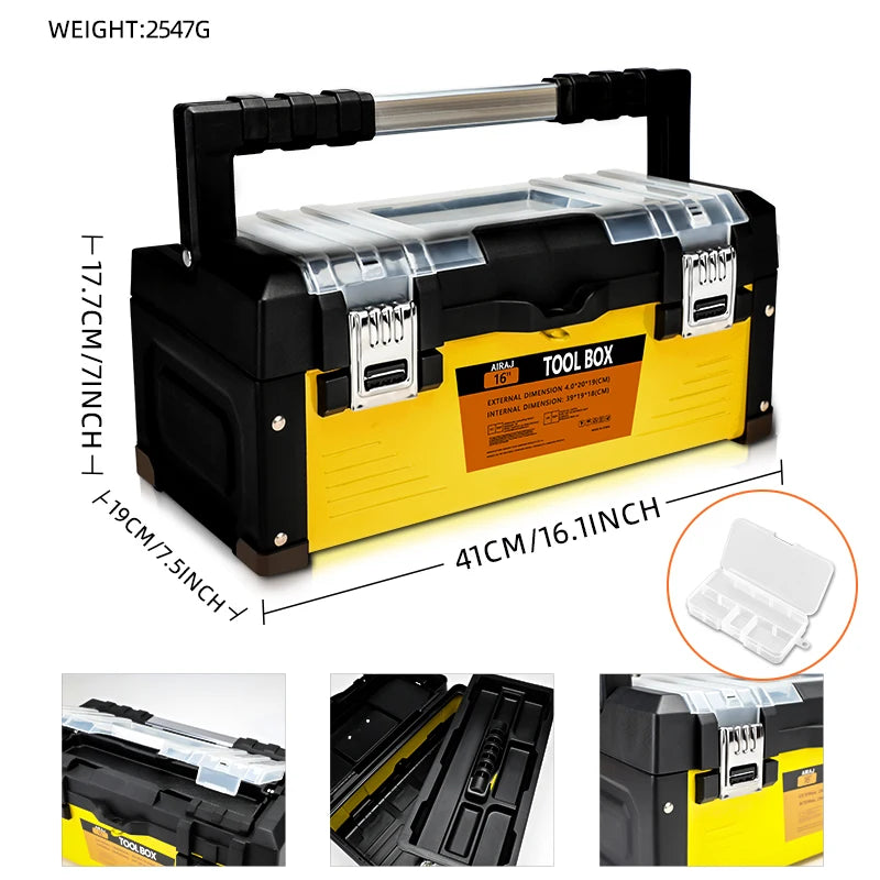 Stainless Steel Portable Tool Box for Efficient Tool Storage - Safety First Gear 25